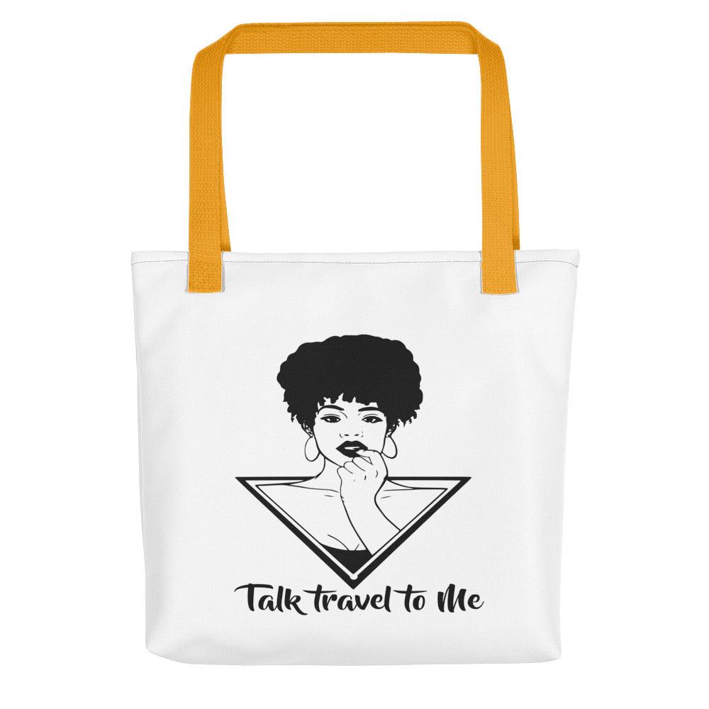 Tote bag Talk travel to me